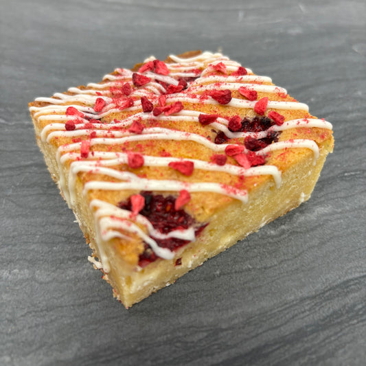 White Chocolate & Raspberry Blondie